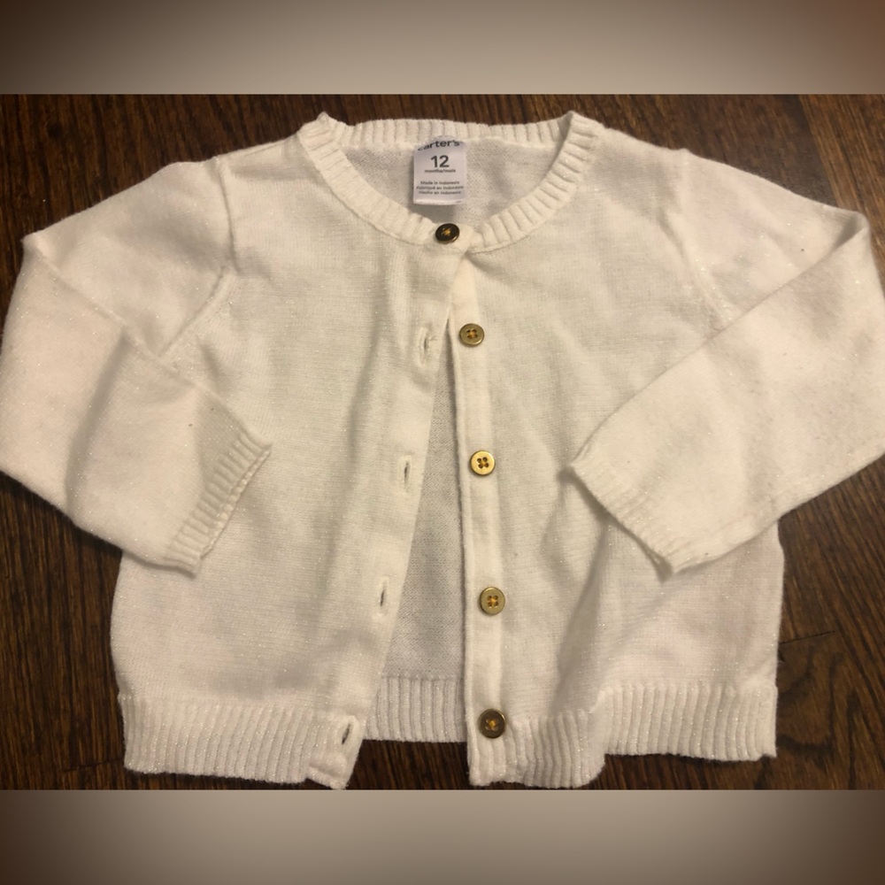 Carters baby sweater.  12 months